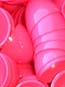 Unassembled Pink Plastic Easter eggs (25/PKG)