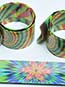 Colorful Tie Dye Slap Bracelets (12/PKG)
