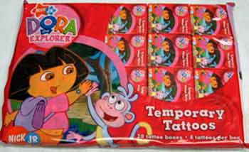 Dora Temporary Tattoos