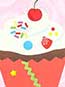 Make a Cupcake Sticker (12/PKG)