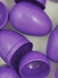 Unassembled Purple Plastic Easter eggs (25/PKG)