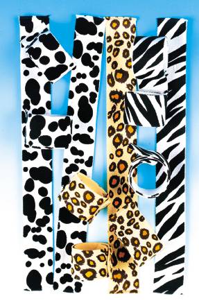 Animal Print Slap Bracelets (12/PKG)