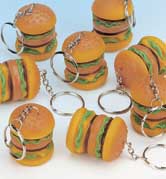 Burger Key Chains (12/PKG)