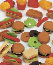Take-Apart Food Erasers (36/PKG)