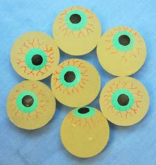 Glow-In-The-Dark Eyeball Superballs - 32mm (72/PKG)