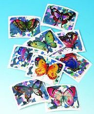Laser Butterfly Stickers (144/PKG)