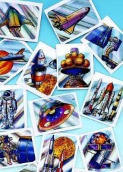Laser Space Stickers (144/PKG)