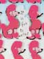 Plush Fuzzy Pink Poodle Note Pads (12/PKG)