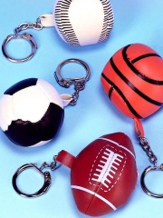 Vinyl Sportsball Key Chains (12/PKG)