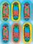 Skateboard Erasers (36/PKG)