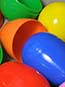 Unassembled Plastic Easter eggs - assorted colors (25/PKG)