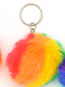 Fuzzy Pom Pom Key Chain (6/PKG)