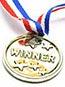 1 3/8 in. Winner medals (12/pkg)