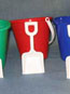 Beach Pails and Shovels - 5 inch, assorted colors (12/PKG)